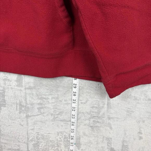 VTG Y2K Old Navy Skate Polar Fleece Boulder Snowboards Hoodie Sweatshirt Red XL - Picture 8 of 8